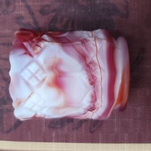 COPY - Imperial Glass Corporation, End of Day Ruby, Toothpick holder